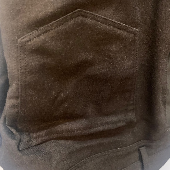 PT01 Men’s 5-Pocket Trouser – Charcoal Flannel Wool with Satin Side Stripe - Picture 3 of 5